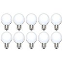 10 x Globe Glühbirne 25W E27 OPAL G60 60mm Globelampe 25 Watt Glühlampe Glühbirnen Glühlampen