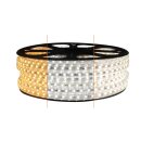 50m Dual LED Lichtschlauch / LED Strip 5050 SMD warmweiss / kaltweiss direkt an 230V