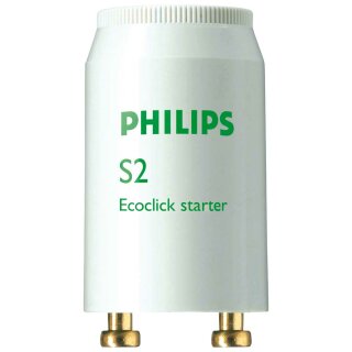 Philips Starter S2 4-22W Ecoclick Starter Leuchtstoffröhre Reihenschaltung 69750931