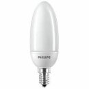 6 x Philips Energiesparlampe Kerze 8W = 35W E14 matt...