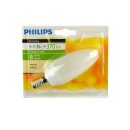 6 x Philips Energiesparlampe Kerze 8W = 35W E14 matt 370lm warmweiß Softone