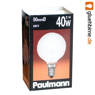 Paulmann Glühbirne Globe G50 40W E14 Kristall Natur Glühlampe 135.40