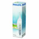 Philips Halogen Leuchtmittel Windstoßkerze 18W = 23W E14 klar 204lm warmweiß 2800K dimmbar