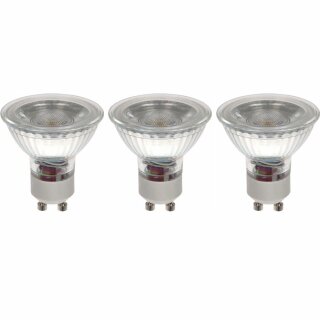 3 x Casaya LED Leuchtmittel Glas Reflektor GU10 Retro LED 4W = 38W 250lm 2700K warmweiß 38°