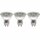 3 x Casaya LED Leuchtmittel Glas Reflektor GU10 Retro LED 4W = 38W 250lm 2700K warmweiß 38°