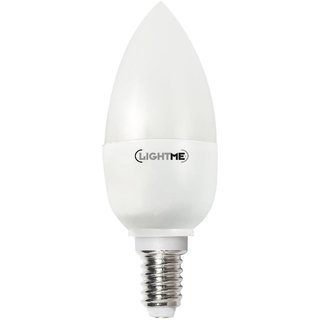 LightMe LED Leuchtmittel Kerzenform 5,5W = 40W E14 matt 470lm warmweiß 2700K 270°