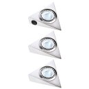 3 x OBI Halogen Unterbauleuchte Nickel matt 3 x 20W = 25W...