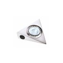 3 x OBI Halogen Unterbauleuchte Nickel matt 3 x 20W = 25W G4 Halogen Leuchtmittel 260lm 2700K warmweiß  inkl. Zuleitung & Verbindungskabel mit Schalter