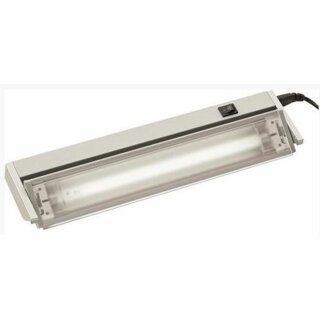 Unterbauleuchte 35cm Aluminium silber 8W T5 Röhre 420lm 840 4000K neutralweiß schwenkbar mit Schalter