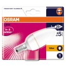 Osram 42145B1 Parathom LED Classic B, E14 80100-01 LED-Lampe in Kerzenform 1W/100V-240V, gelb