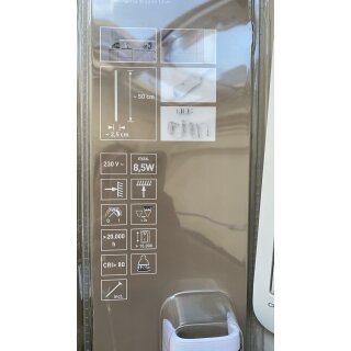 LED Unterbauleuchte Kitchen 50cm weiß 8,5W 420lm warmweiß 3000K Steckernetzteil