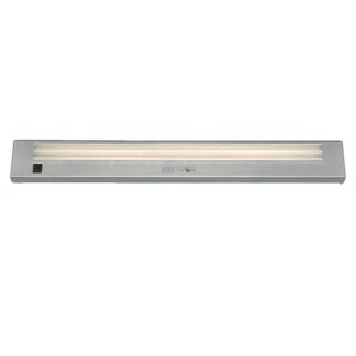 Unterbauleuchte 55cm silber 13W T5 Leuchtstofflampe 950lm neutralweiß 4000K Zuleitung & Schalter
