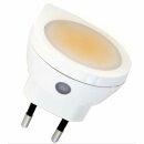 LightMe LED Nachtlicht rund Orange Weiß 0,4 für Steckdose mit Tag/Nacht Sensor & Bewegungssensor