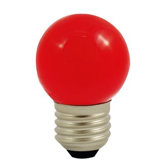 LightMe LED Leuchtmittel Tropfenform Kugel 1W E27 Rot