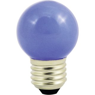 LightMe LED Leuchtmittel Tropfenform Blau 1W E27 