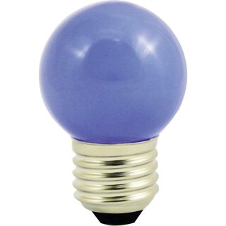 LightMe LED Leuchtmittel Tropfenform Blau 1W E27