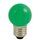 LightMe LED Leuchtmittel Kugel Tropfenform Grün 0,5W E27
