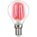 LightMe LED Filament Leuchtmittel Tropfen 4W E14 klar Rot...