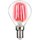 LightMe LED Filament Leuchtmittel Tropfen 4W E14 klar Rot P45 Deco