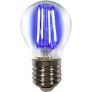 LightMe LED Filament Leuchtmittel Kugel Tropfenform Blau...