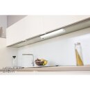 Müller-Licht LED Unterbauleuchte Salta 60cm Silber 10W 800lm warmweiß 3000K schwenkbar Schalter