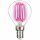 LightMe LED Filament Leuchtmittel Tropfen 4W E14 klar Pink P45 Deco