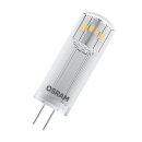 Osram LED Leuchtmittel Stiftsockellampe 1,8W = 20W G4 klar 12V 200lm neutralweiß 4000K 300°