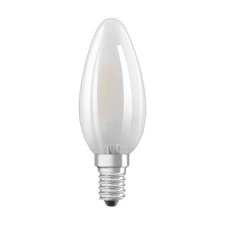 Bellalux LED Filament Leuchtmittel Kerze 2,5W = 25W E14 matt 250lm warmweiß 2700K