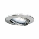 3 x Paulmann LED Einbaustrahler schwenkbar Ring Shine Eisen gebürstet IP23 3 x 4,5W GU10 Tageslicht 6500K