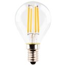 3 x Müller-Licht Retro LED Filament Leuchtmittel Tropfen 4W = 40W E14 klar 470lm warmweiß 2700K