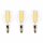 3 x Müller-Licht Retro LED Filament Leuchtmittel Tropfen 4W = 40W E14 klar 470lm warmweiß 2700K