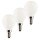 3 x Müller-Licht LED Filament Tropfen P45 4,2W = 40W E14 matt 470lm warmweiß 2700K