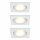 3 x Paulmann Einbauleuchte Quality Line Disc Weiß 3 x 9W GX53 230V