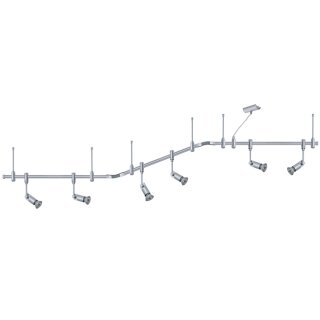 Paulmann Schienensytem Set Phantom Phyllis 6 x 50W GU10 230V Halogen