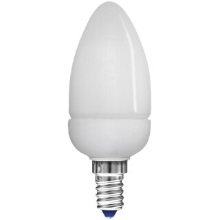 Müller-Licht Energiesparlampe Kerzenform 7W = 34W E14 matt 350lm warmweiß 2700K