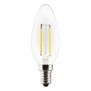 Casaya LED Filament Retro Kerze E14 1,5W = 17W klar 150lm...