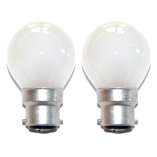 2 x Tropfen Kugel Glühbirne B22 B22d 25W 25 Watt MATT Glübirnen Glühlampe Glühlampen