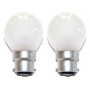 2 x Tropfen Kugel Glühbirne B22 B22d 25W 25 Watt MATT Glübirnen Glühlampe Glühlampen