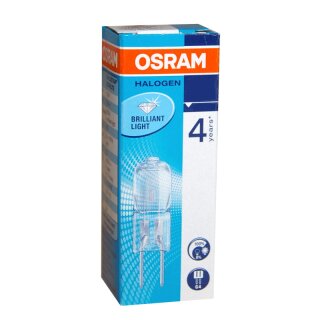 1 x Osram G4 Halogen Stiftsockellampe 5W 12V klar Halogenlampe Halostar 64405S