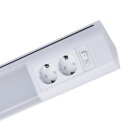 Müller-Licht LED Unterbauleuchte Melo Plug 70cm dico Weiß 15W 1300lm 4000K Schalter & 2 x Steckdose