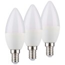 3 x Casaya LED Leuchtmittel Kerzen 5,5W = 37W E14 matt...
