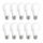 10 x Spectrum LED Leuchtmittel Birnenform 10W = 60W E27 matt 840lm Neutralweiß 4000K