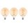 LED Spiral Filament Leuchtmittel Globe G125 2,5W B22 Gold extra warmweiß 2000K