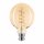 LED Spiral Filament Leuchtmittel Globe G95 2,5W B22 Gold extra warmweiß 2000K