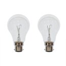 2 x Glühbirne B22d 40W KLAR Glühlampe 40 Watt...