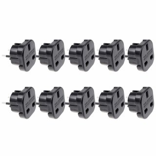 10 x Adapter UK zu DE / GB zu EU / England auf Deutschland Europa Reiseadapter