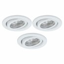 3 x Nice Price Einbaustrahler Einbauleuchte Weiß...