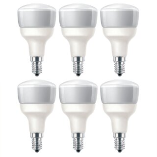 6 x Philips Energiespar Reflektor R50 7W = 25W E14...