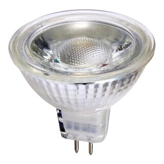LED Leuchtmittel Glas Reflektor 5W = 31W GU5,3 12V warmweiß 3000K flood 36° HD Ra>90
