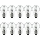 10 x Luminizer Eco Halogen Tropfen 28W fast 40W E27 klar...